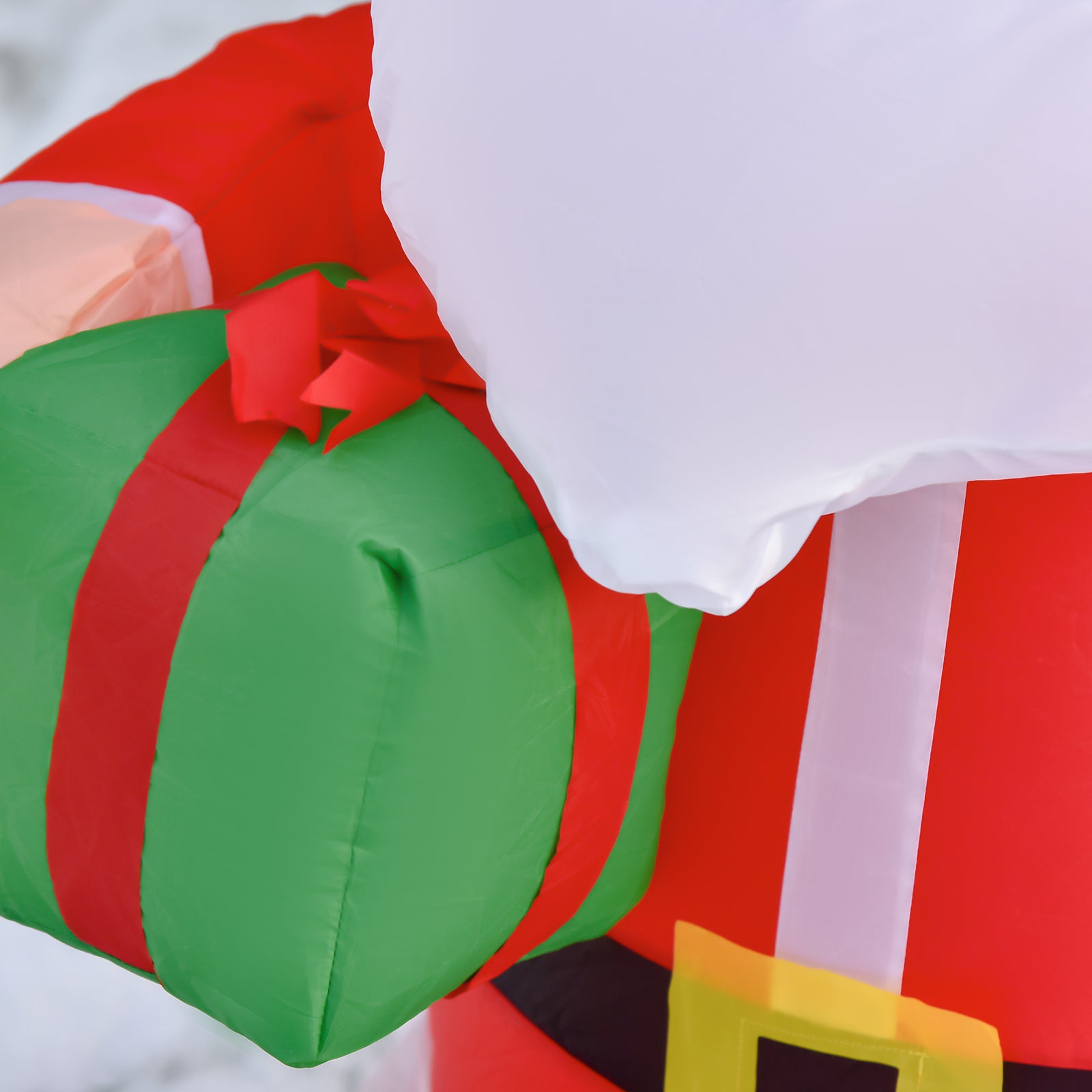 4ft Lighted Inflatable Santa Claus With Gift Box Christmas