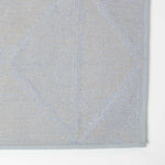 Tufted Geometric Design Bath Mat | 50 x 80cm | Light Blue