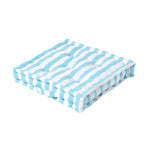 Cotton Thick Striped Floor Cushion | 40cm x 40cm | Blue