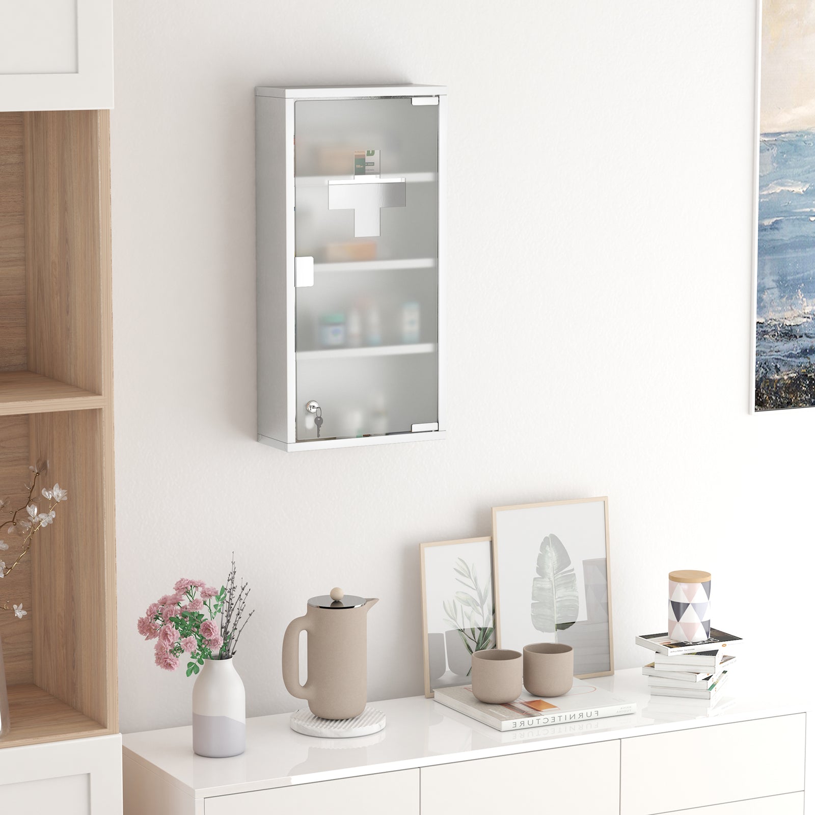 Medicine Cabinet Houseware Stainless Steel Medicine Cabinet