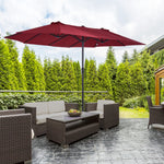 4.6m Double-sided Sun Umbrella | Red