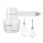 3-speed 20w Electric Hand Mixer Set With 250ml Mini Chopper