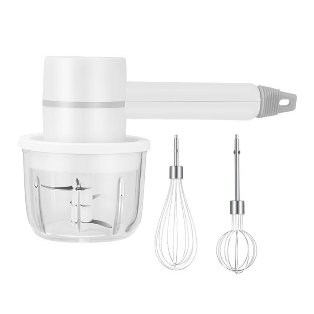 3-speed 20w Electric Hand Mixer Set With 250ml Mini Chopper
