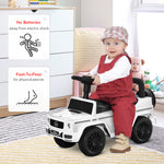 Benz G350 Kids Ride On Sliding Car W/ Under Seat Storage No Power | White