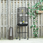 Bird Cage For Budgie Finch Canary Parakeet W/ Stand Sliding Tray | Black