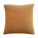 Ribbed Cushion Set, Velvet Fabric | Set of 2 | Mustard
