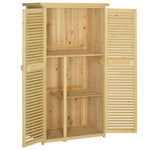 87x47x160cm Wooden Garden Shed With Asphalt Roof