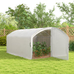Walk-in Polytunnel Greenhouse W/ Pe Cover 4x3x2m