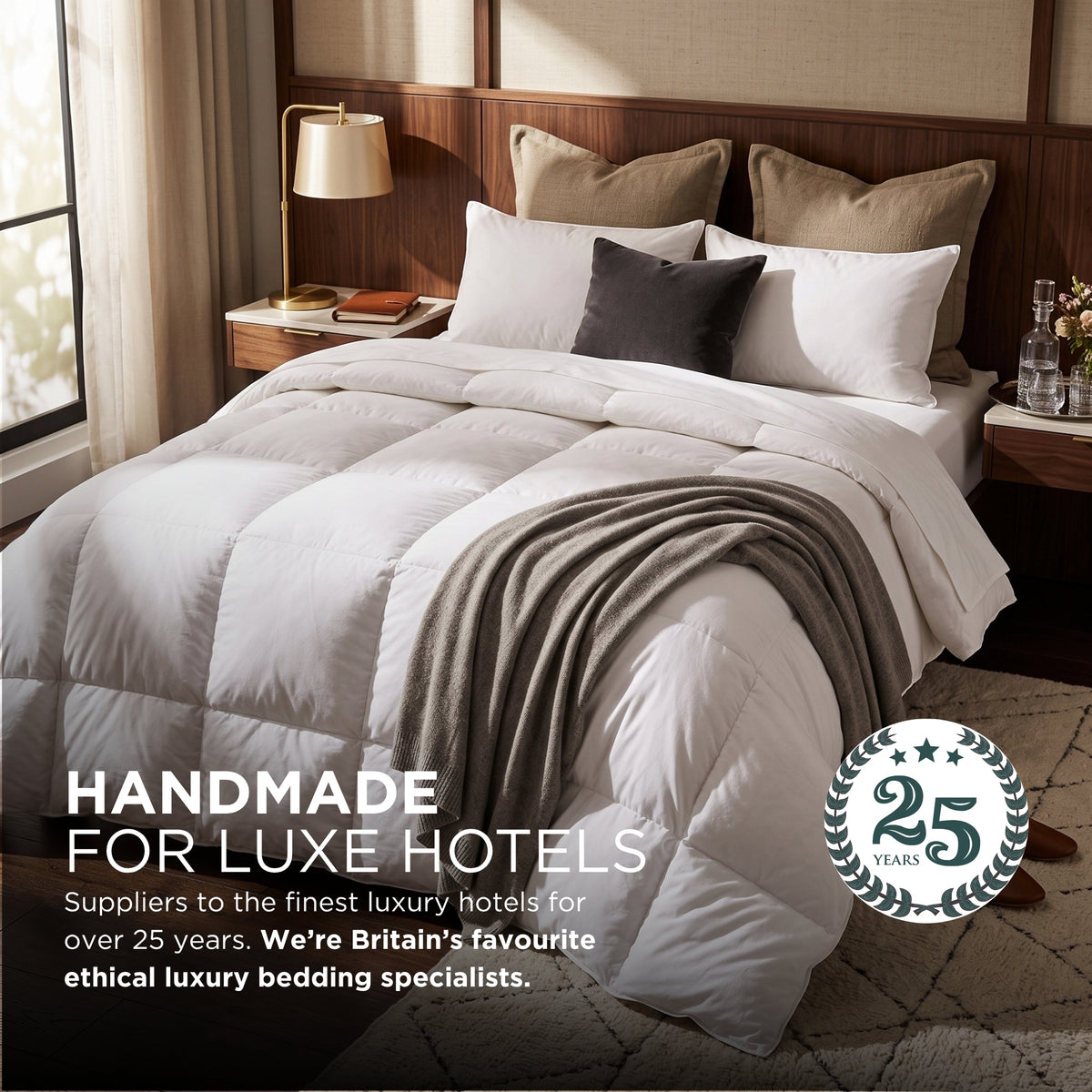 Luxury Hotel Quality Super Microfibre All Seasons Duvet | Single | White