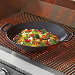 36cm Dia Cast Iron Wok With Double Handles
