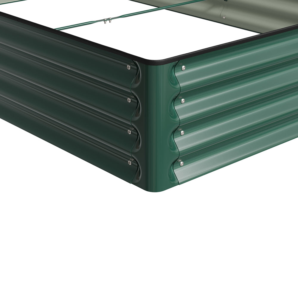 Rectangular Galvanized Steel Raised Garden Bed | Medium
