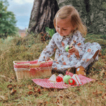 Wicker Picnic Basket, Complete With Blanket & Play Food