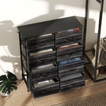 Fabric Chest Of Drawers, 8 Drawer Dresser For Bedroom | Black