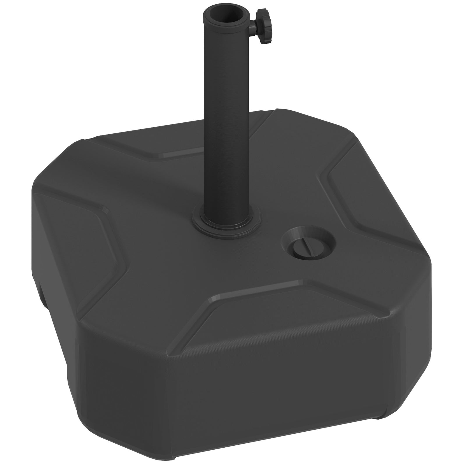 Square Garden Parasol Base, Sand/water Filled Parasol Stand