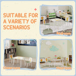 3-piece Kids Table With 2 Chairs Set For Bedroom, Nursery | Green