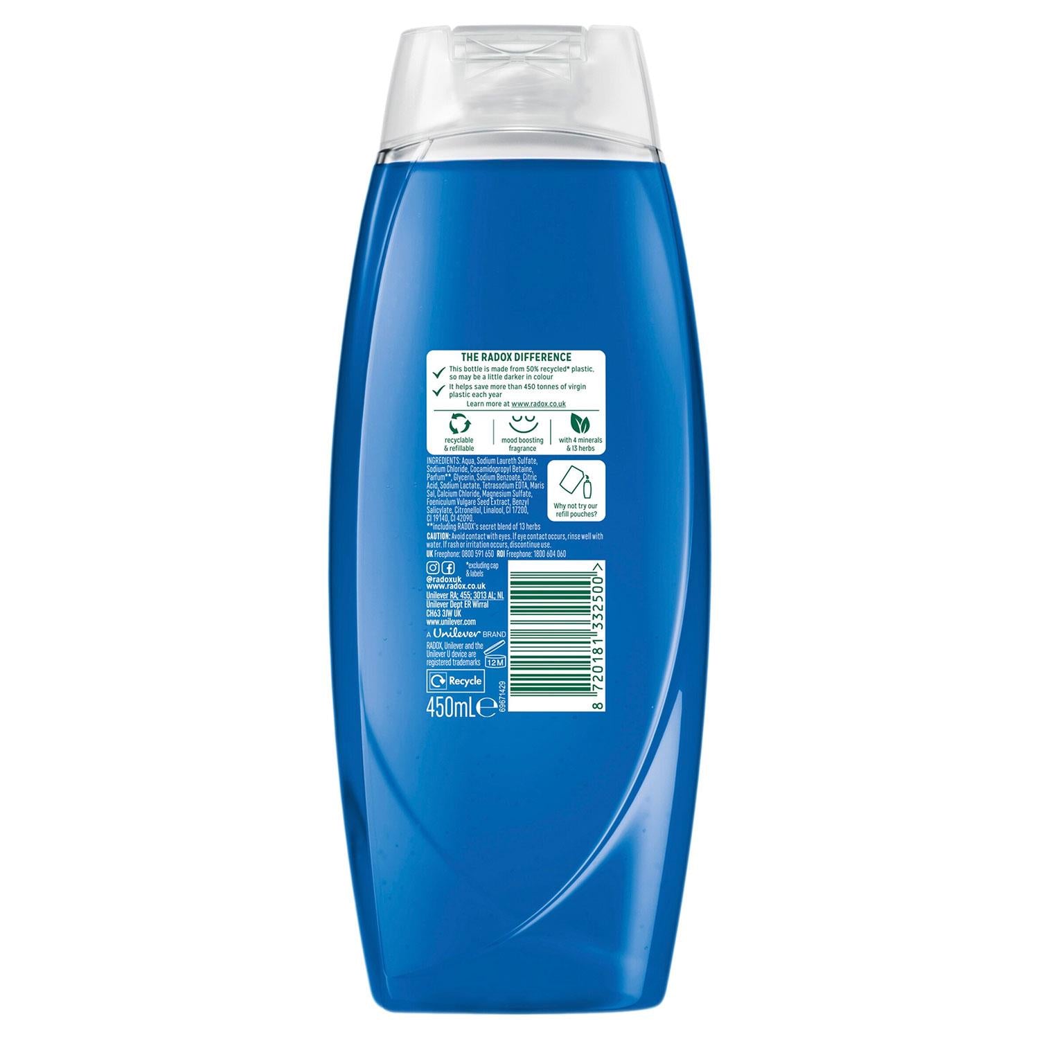 Body Wash & Shampoo 2in1 Feel Awake Men With Fennel & Sea Minerals 450ml, 6pk | 6 | Blue