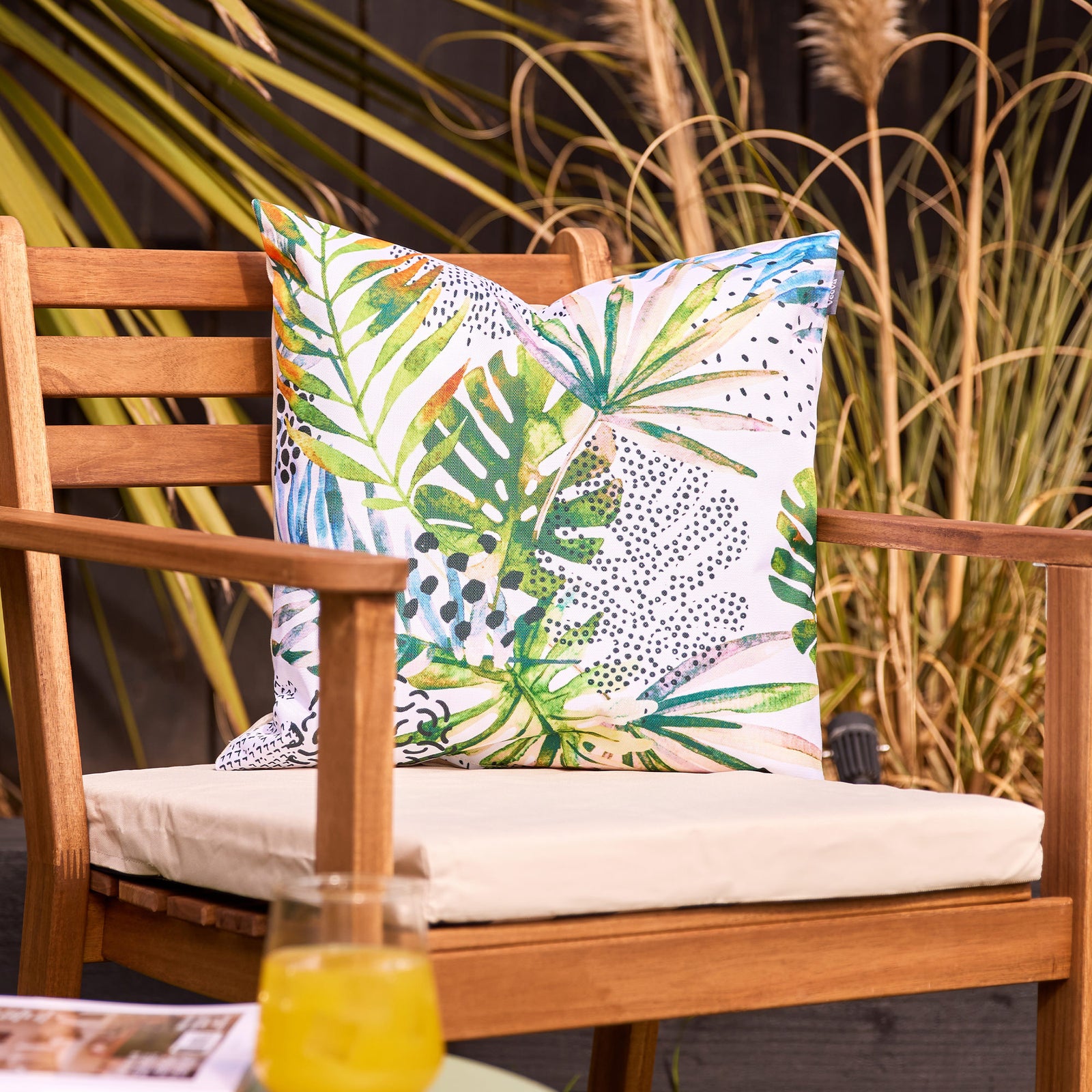 Stone Floral Cushion Set Of 2