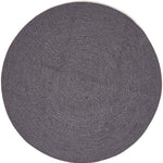 Melange Braided Rug | 150cm | Black & Grey