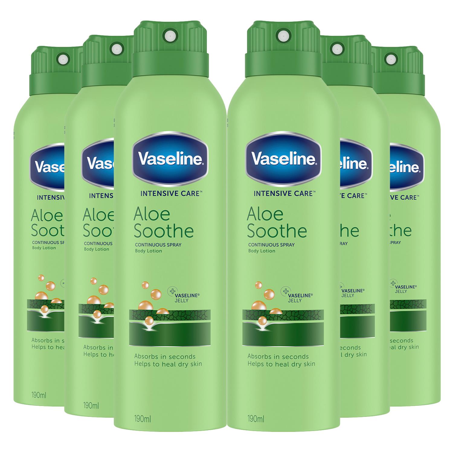 Intensive Care Spray Moisturiser Aloe Soothe, 6x190ml