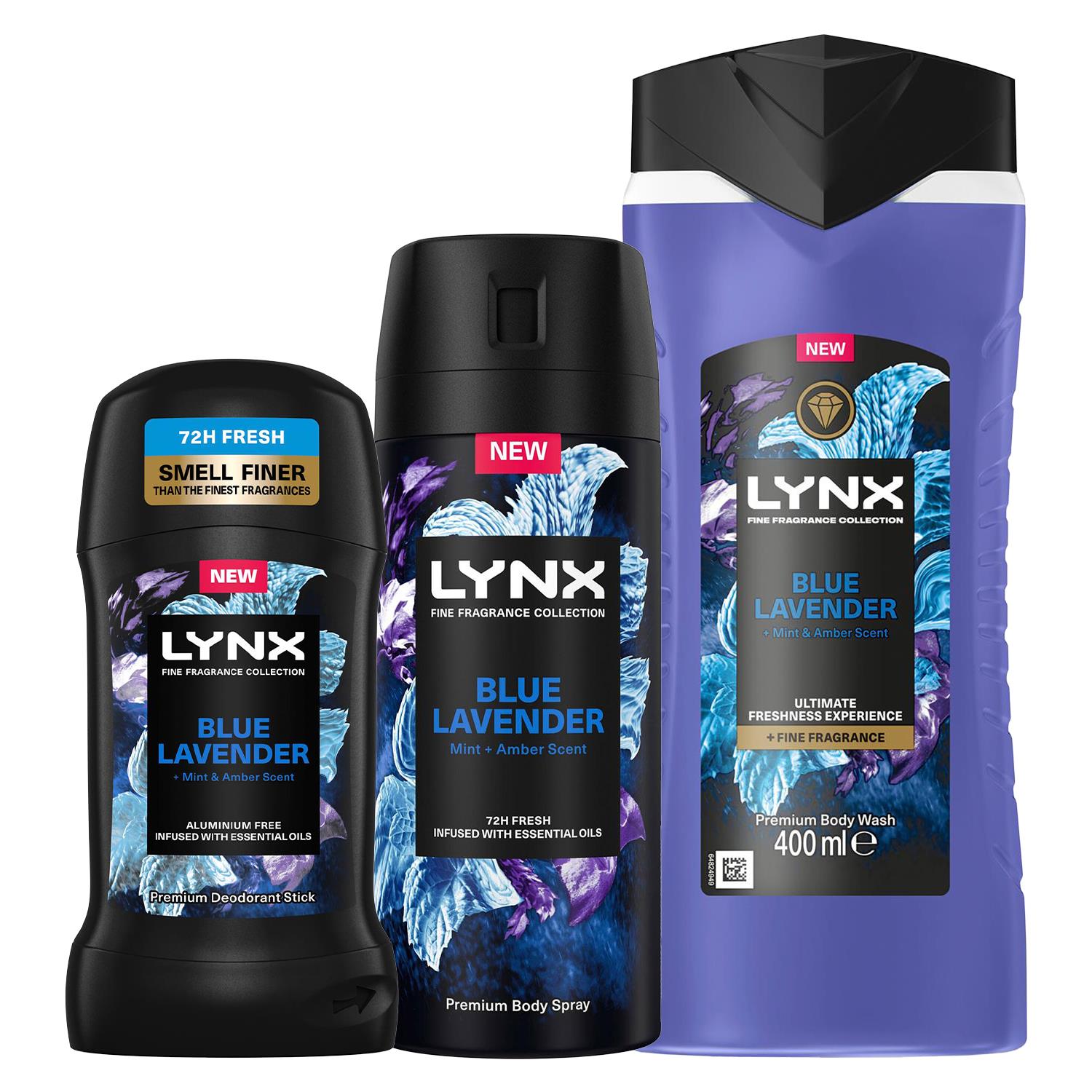Fine Fragrance Blue Lavender Bundle Spray, Bodywash & Stick