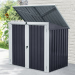 5ft X 3ft 2-bin Corrugated Steel Storage Shed
