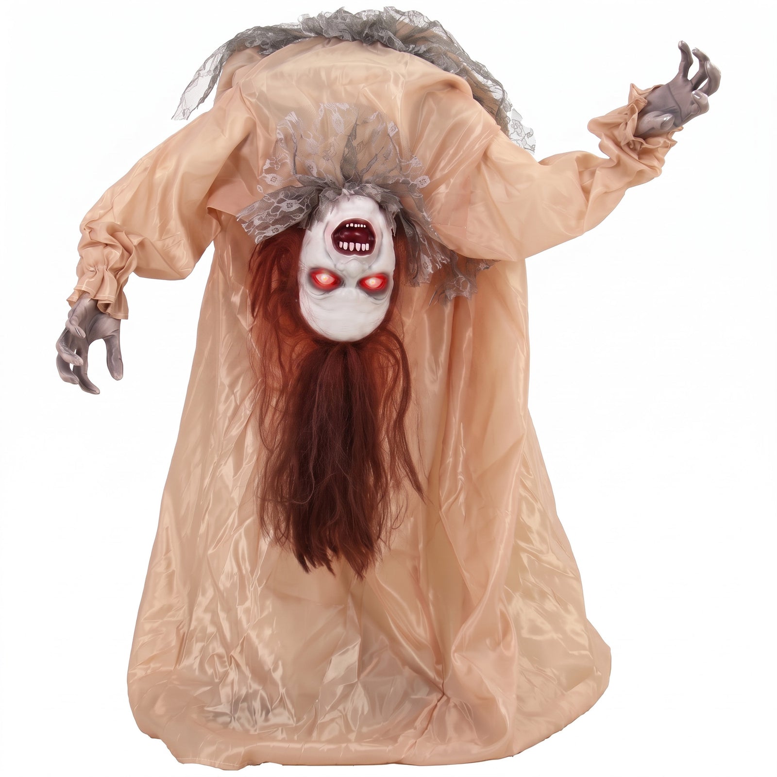 HOMCOM Animated Halloween Ghost For Indoor, Covered Outdoor