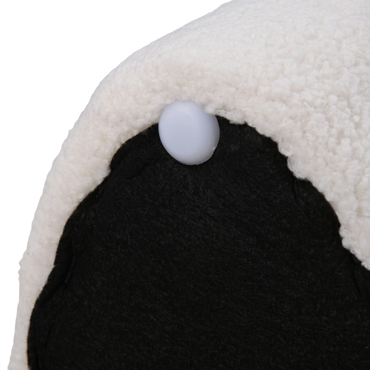 Breeins Modern Teddy Fleece Footstool