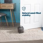 Faux Leather Weighted Door Stop | Tan