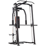 3 In 1 Smith Machine, Multi-functional Power Cage With Dual Cable Pulley System