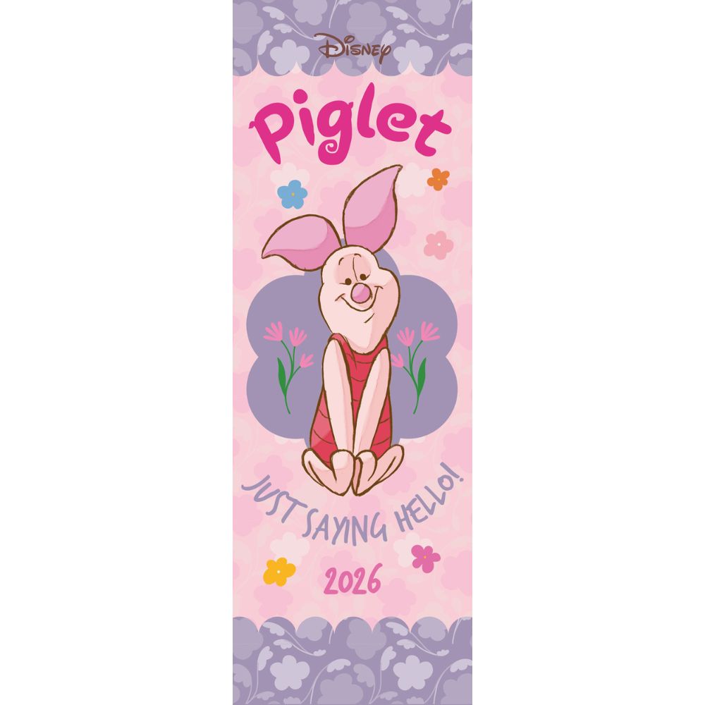 Piglet 2026 Slim Calendar Official Product