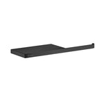 Wall Mounted Toilet Roll Holder With Small Shelf Storage | Black