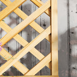Wooden Raised Planter With Trellis & 2 Shelves