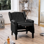 Galena Recliner Armchair | Black