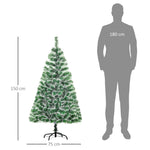 5ft Home Decoration Artificial Christmas Tree Xmas Gift Metal Stand | 5ft | Green