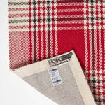Tartan Check Non-slip 100% Wool Rug | 120cm x 180cm | Red