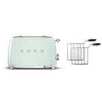 Tsf01, Tssr01 2 Slice Toaster With 2-sandwich Racks Set | Light Green