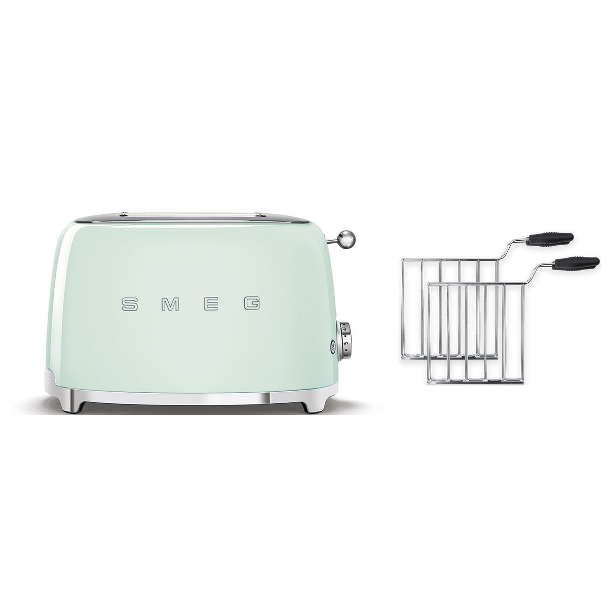 Tsf01, Tssr01 2 Slice Toaster With 2-sandwich Racks Set | Light Green