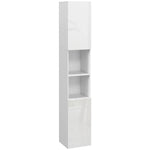 High Gloss Bathroom Cabinet, Adjustable Shelves