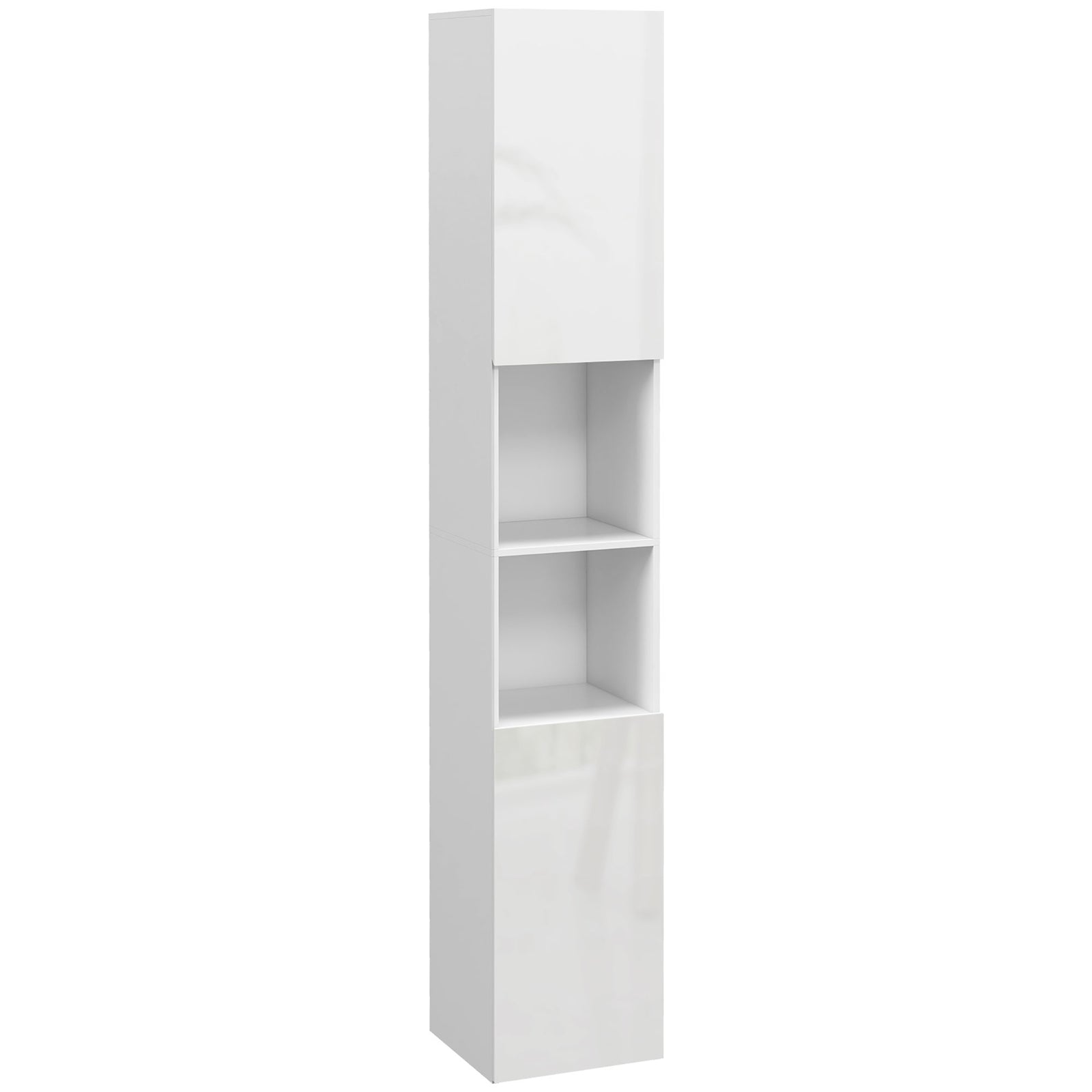 High Gloss Bathroom Cabinet, Adjustable Shelves