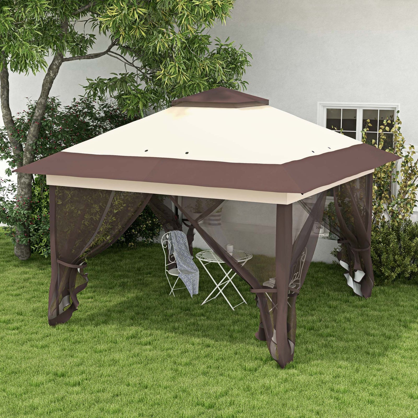 3.6 X 3.6m Pop-up Tent Gazebo Shelter Instant Canopy Steel