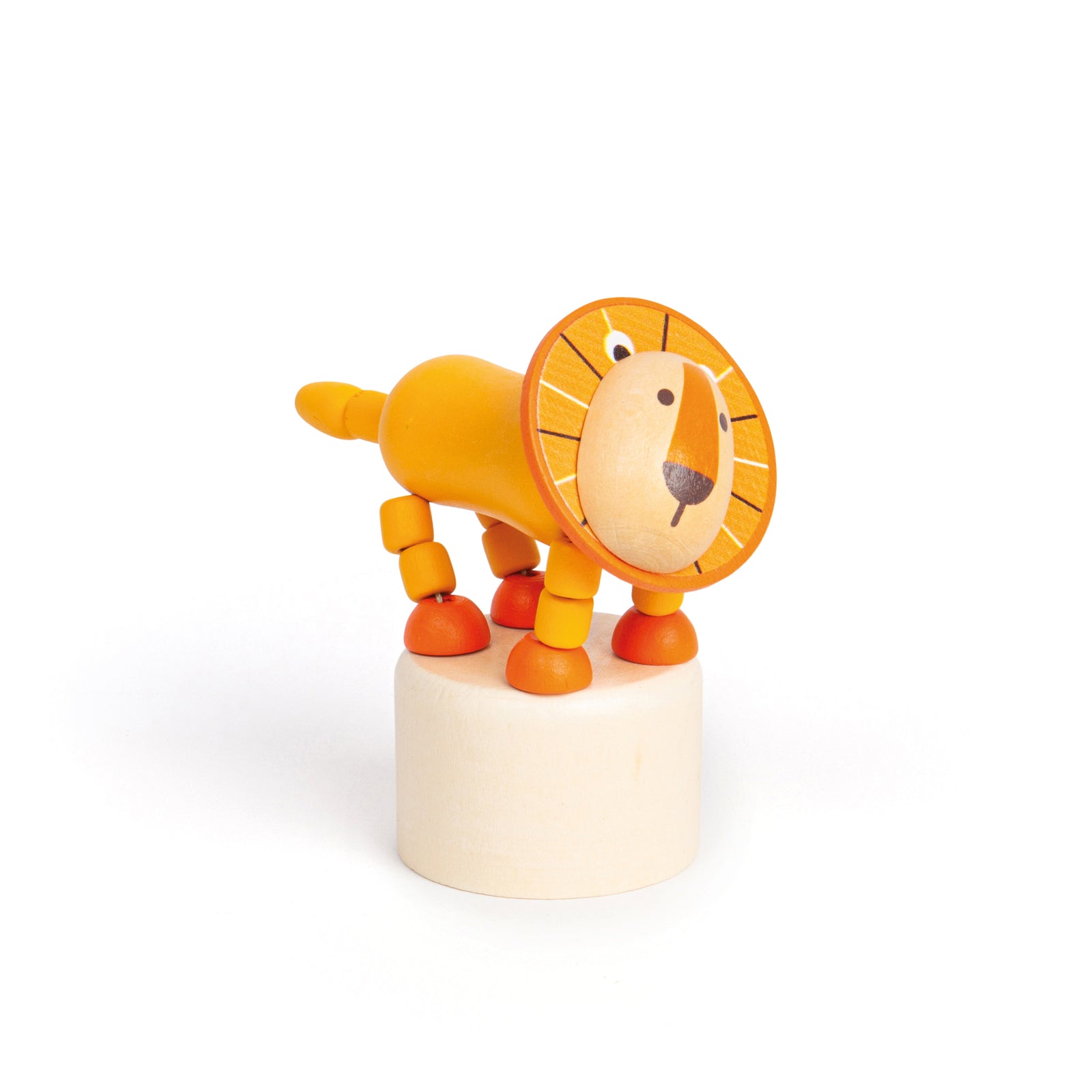 3pcs Wooden Animal Push Ups For Kids