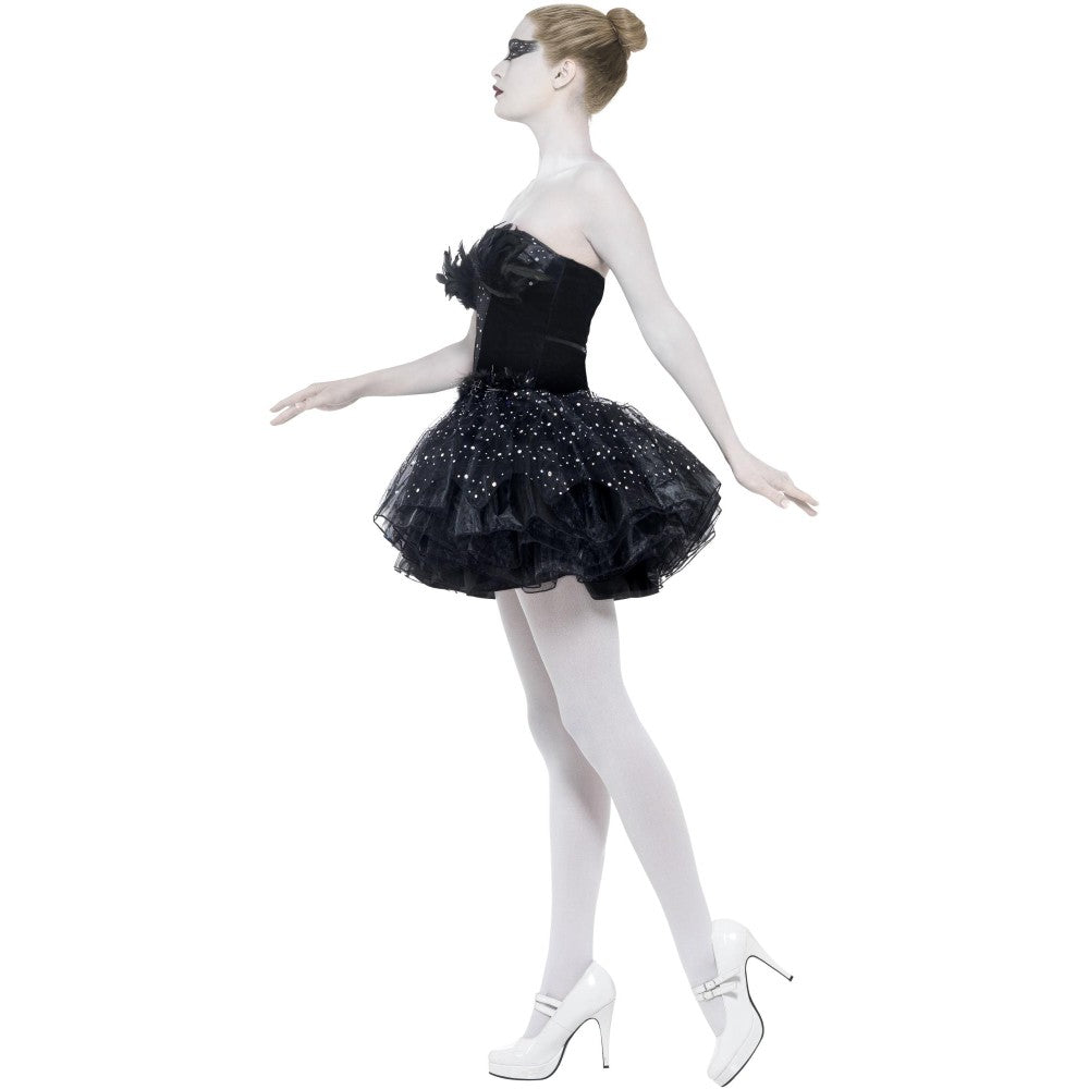 Gothic Swan Masquerade Costume | Medium