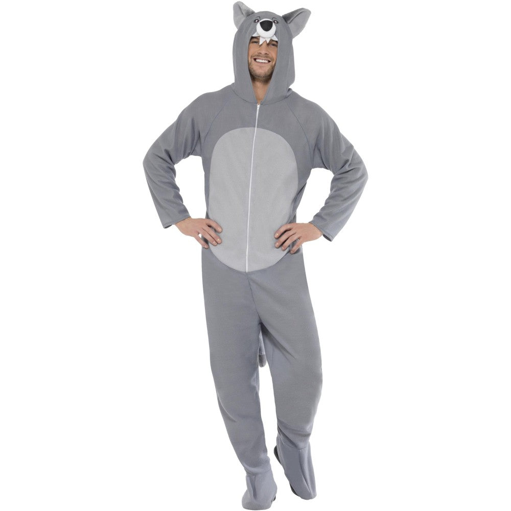 Wolf Costume, With Hooded All In One | Medium