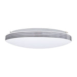 Ceiling Lamp Siena Stylish White And Chrome Circular Design Dimmable Including Remote Control | 35cm | White