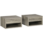 Floating Bedside Table Set Of 2 Wall Mounted Nightstand | Set-of-2