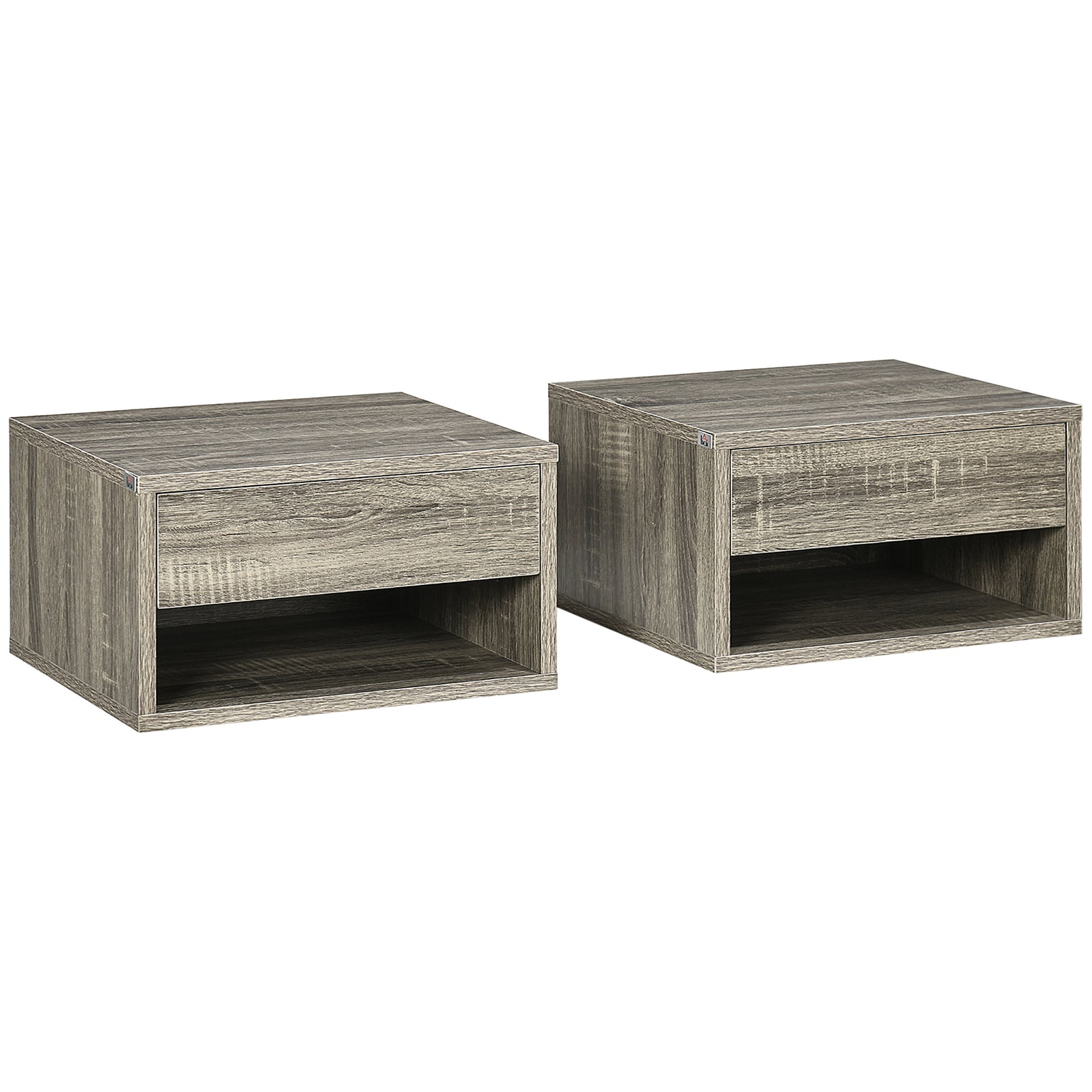 Floating Bedside Table Set Of 2 Wall Mounted Nightstand | Set-of-2