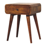 Solid Wood Avora Chestnut Nightstand With 1 Drawer
