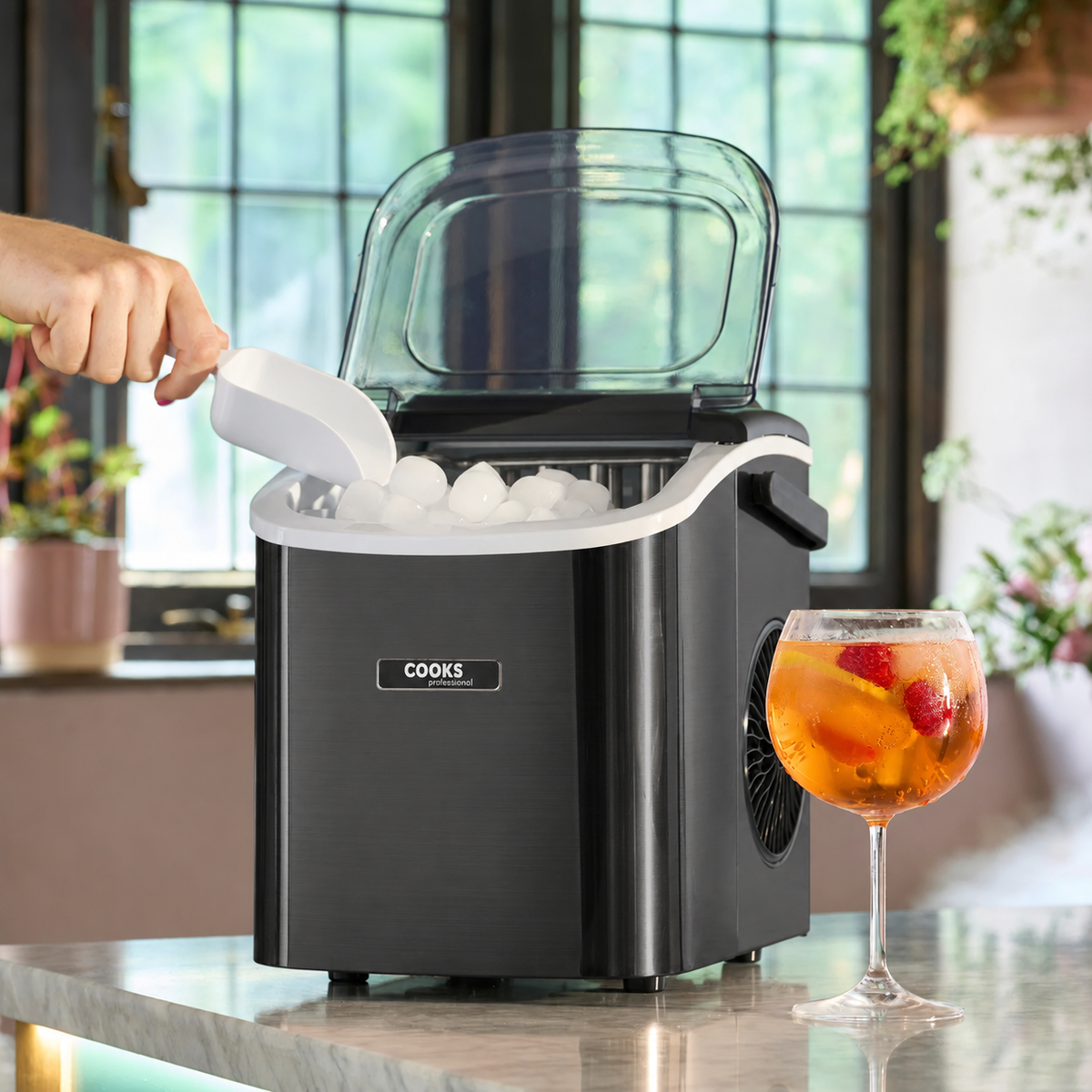 Cooks Professional 1.3l Ice Maker Machine - 12kg / 24h