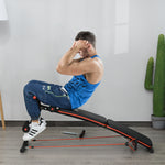 Foldable Sit Up Bench With Arm Pulling Rope | Black