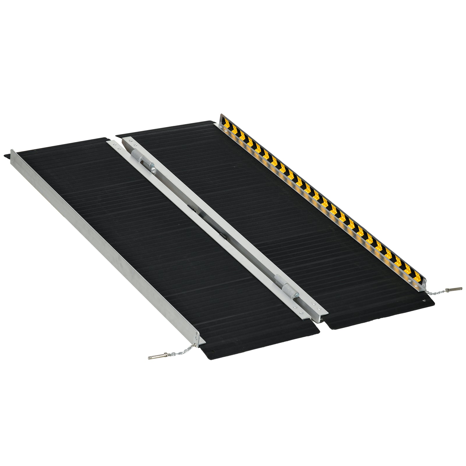 Folding Aluminium Wheelchair Ramp For Home | Medium | Black
